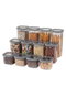 Hermia Set de 12 Cajas de Almacenaje Antracita
